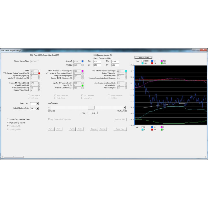 Live Tuner Log Playback